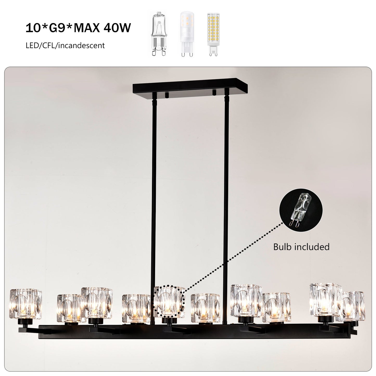Chandelier For Dining Room, 10-Light