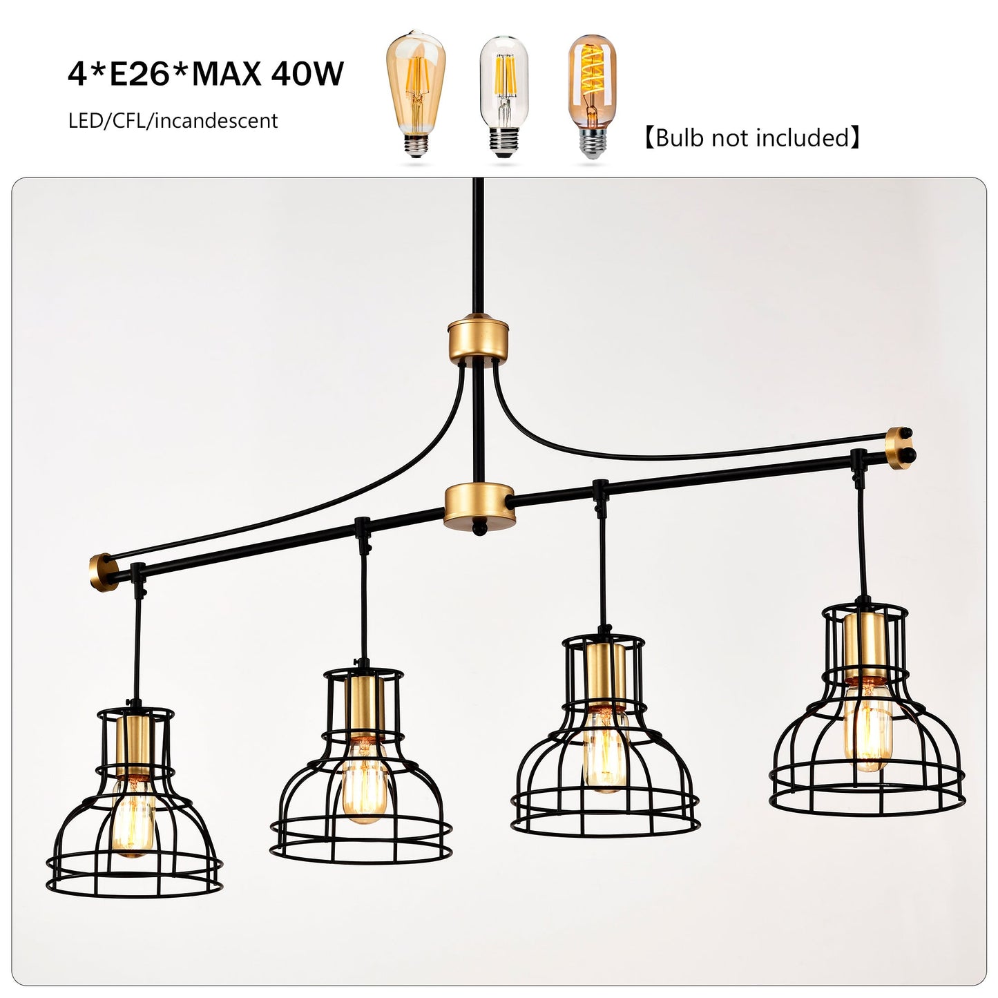 Dining Room Light Fixture Chandelier, 40-Inch