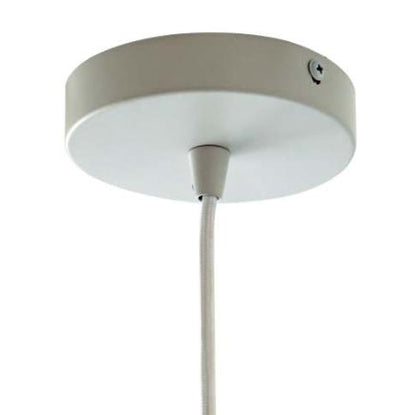 Dorset Pendant Lamp - White And Natural Terracotta